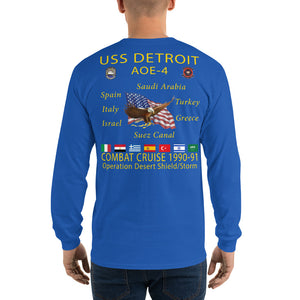 USS Detroit (AOE-4) 1990-91 Operation Desert Shield/Storm Long Sleeve Cruise Shirt