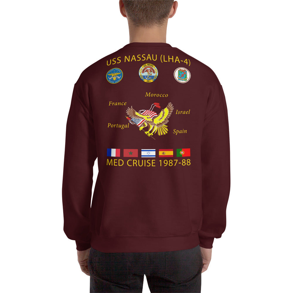 USS Nassau (LHA-4) 1987-88 Cruise Sweatshirt