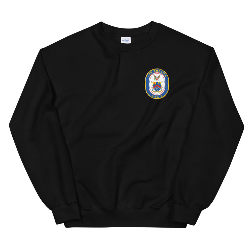 USS America (LHA-6) Ship's Crest Sweatshirt