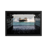 USS Pearl Harbor (LSD-52) Framed Well Deck Photo