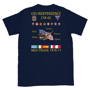 USS Independence (CVA-62) 1970-71 Cruise Shirt