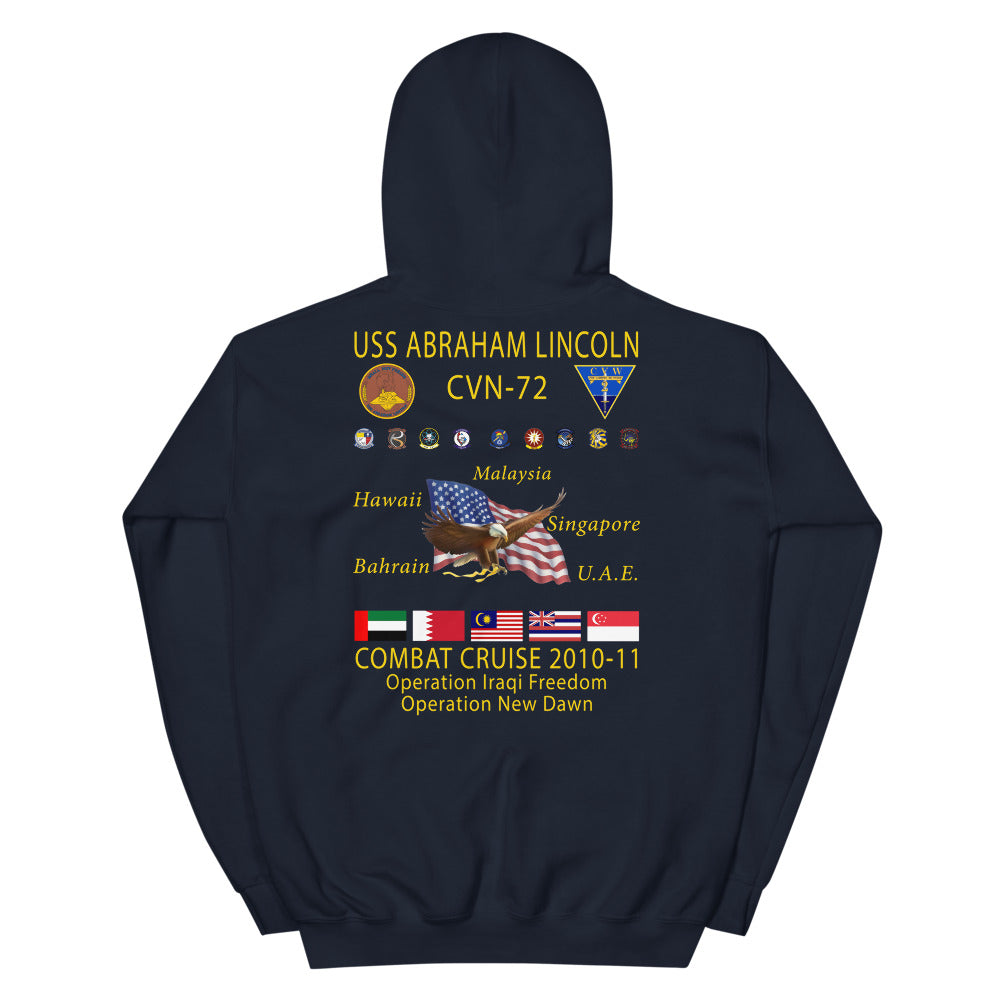 USS Abraham Lincoln (CVN-72) 2010-11 Cruise Hoodie