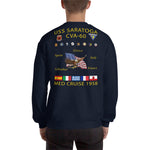 USS Saratoga (CVA-60) 1958 Cruise Sweatshirt