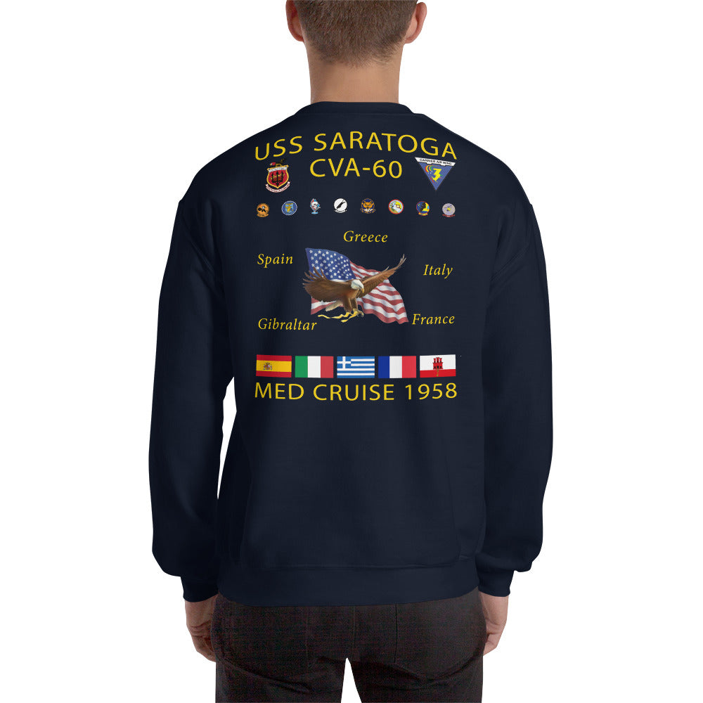 USS Saratoga (CVA-60) 1958 Cruise Sweatshirt