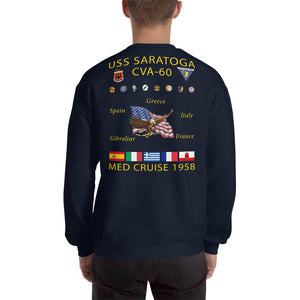 USS Saratoga (CVA-60) 1958 Cruise Sweatshirt