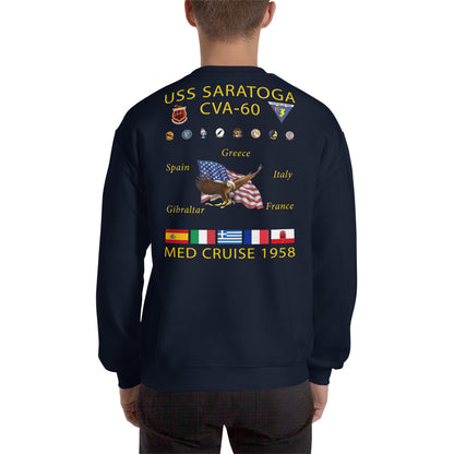 USS Saratoga (CVA-60) 1958 Cruise Sweatshirt