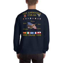 Load image into Gallery viewer, USS Saratoga (CVA-60) 1958 Cruise Sweatshirt