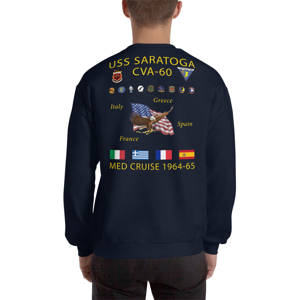 USS Saratoga (CVA-60) 1964-65 Cruise Sweatshirt