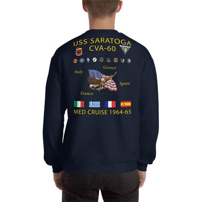 USS Saratoga (CVA-60) 1964-65 Cruise Sweatshirt