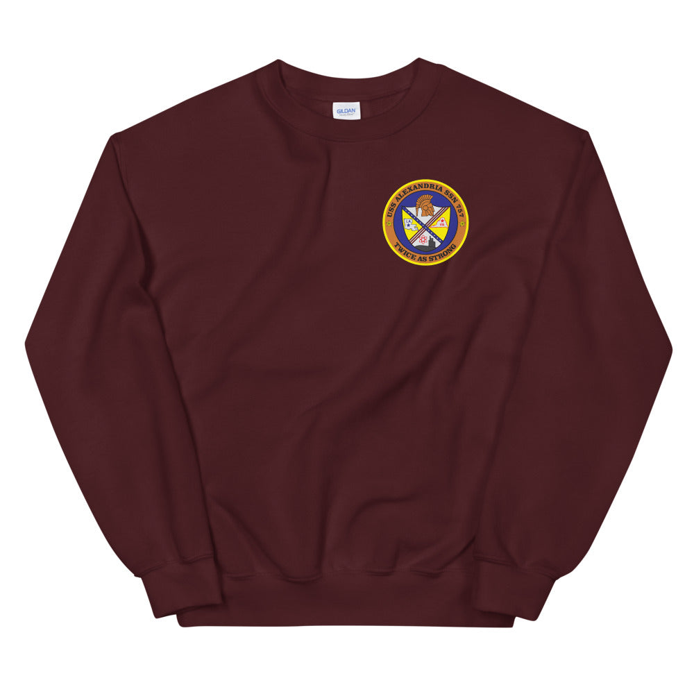 USS Alexandria (SSN-757) Ship's Crest Sweatshirt