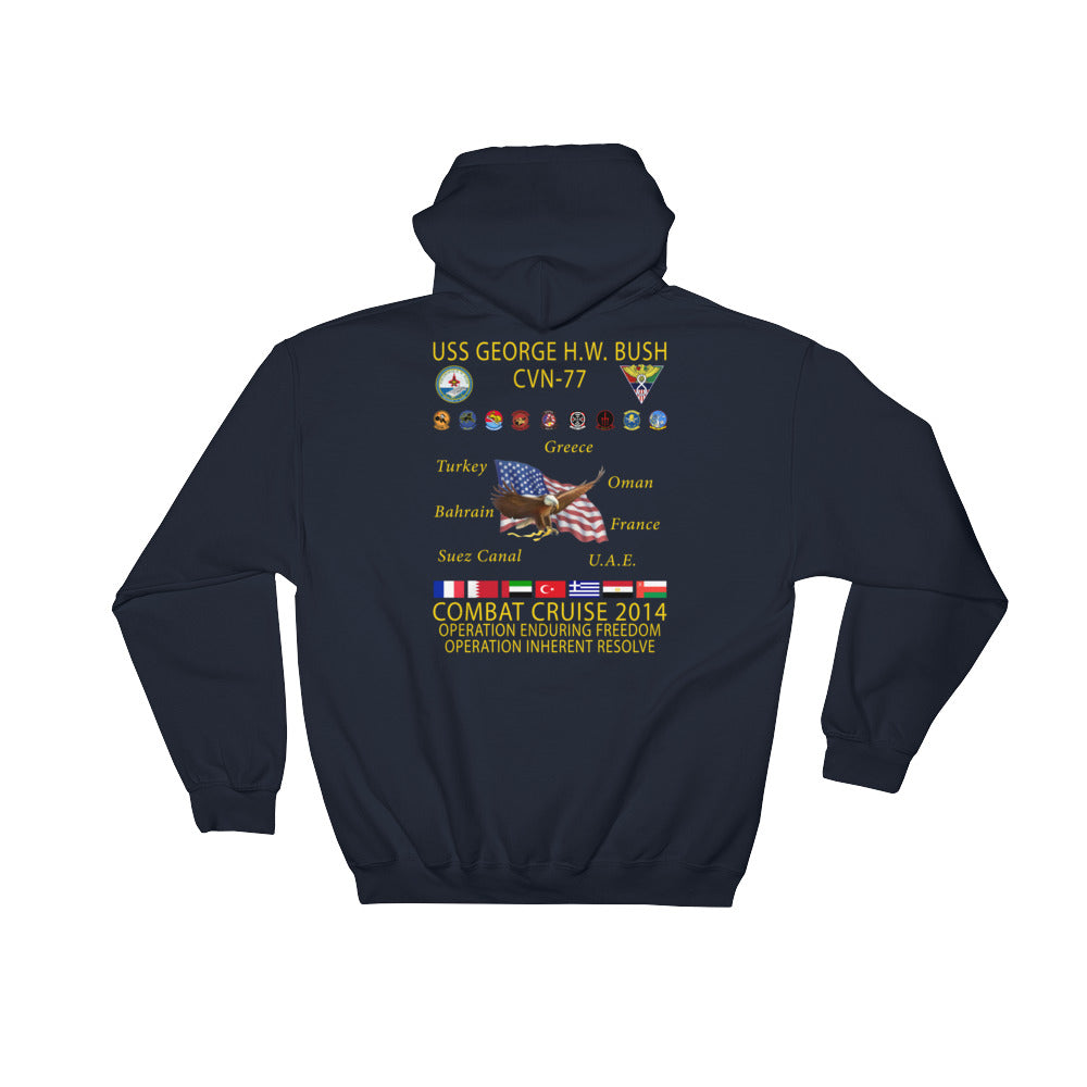 USS George H.W. Bush (CVN-77) 2014 Cruise Hoodie