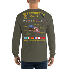 Load image into Gallery viewer, USS Forrestal (CVA-59) 1968-69 Long Sleeve Cruise Shirt