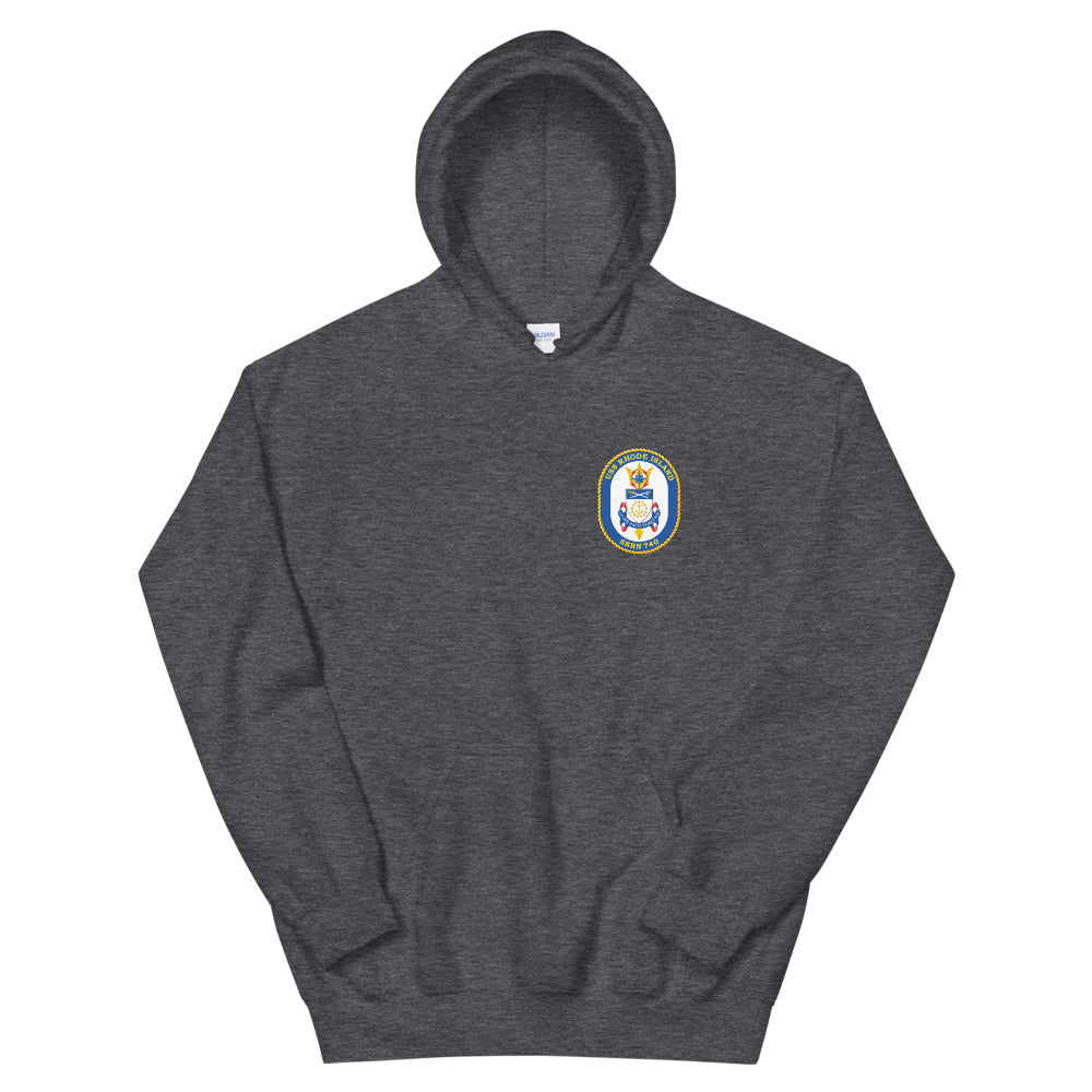 USS Rhode Island (SSBN-740) Ship's Crest Hoodie