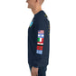 IKE CUSTOM w/FLAGS - E HUGHES - Long Sleeve Shirt