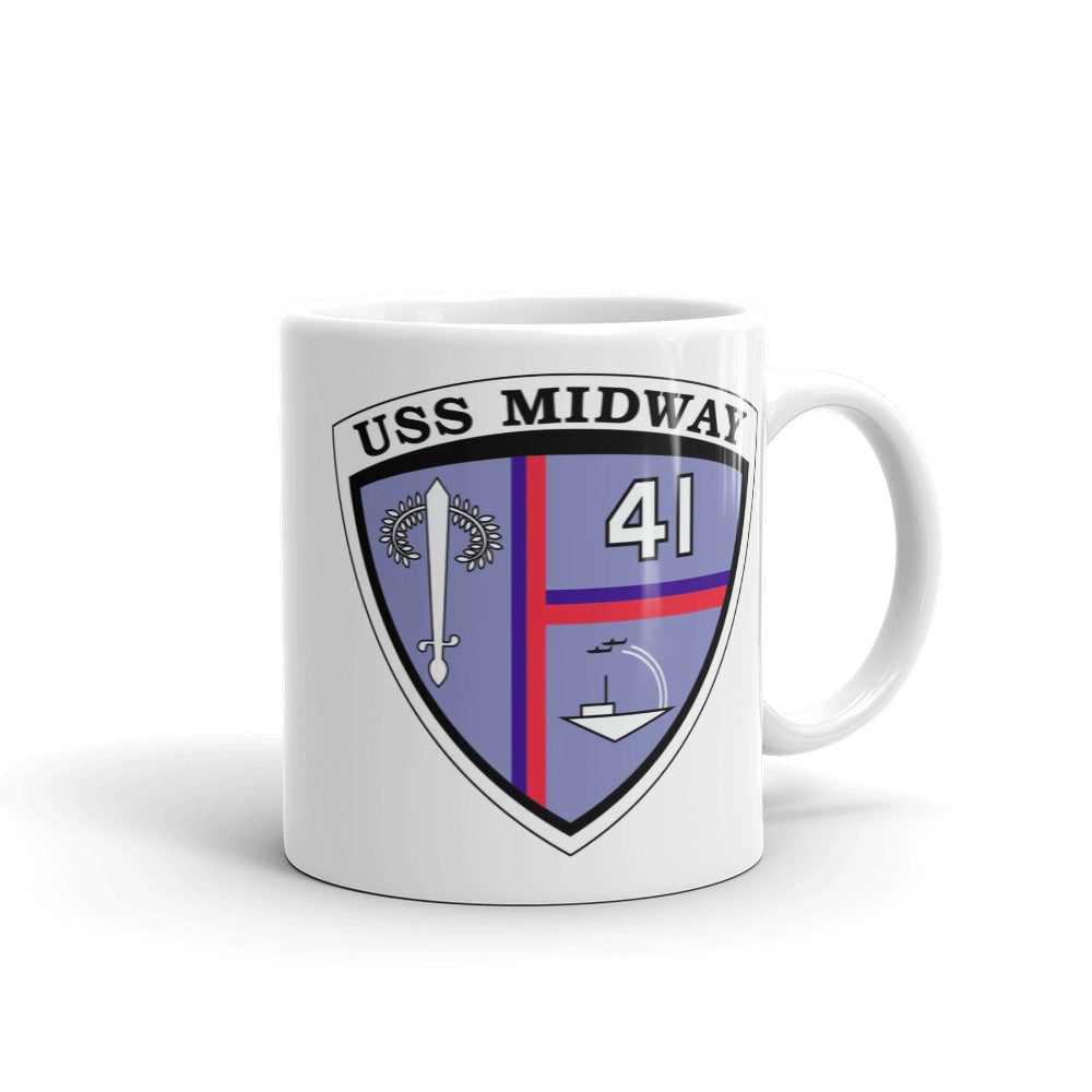 USS Midway (CVA/CV-41) Ship's Crest Mug