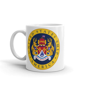 USS America (CVA/CV-66) Ship's Crest Mug
