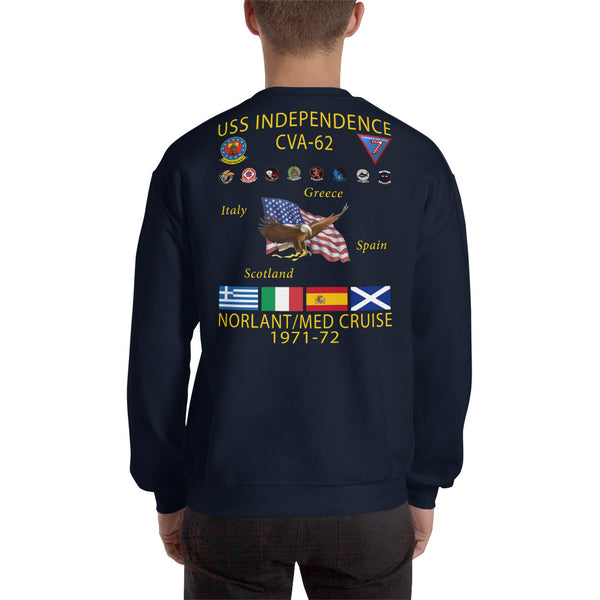 USS Independence (CVA-62) 1971-72 Cruise Sweatshirt