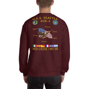 USS Seattle (AOE-3) 1987-88 Cruise Sweatshirt