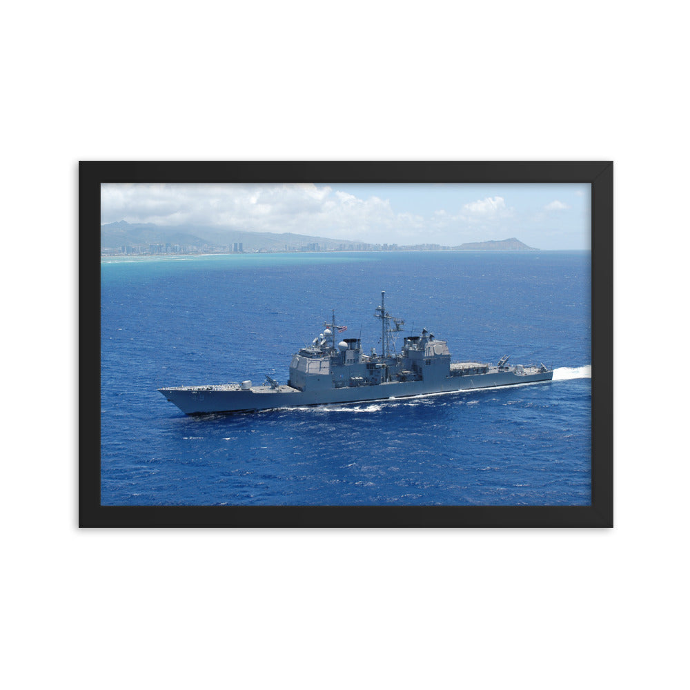 USS Vincennes (CG-49) Framed Ship Photo