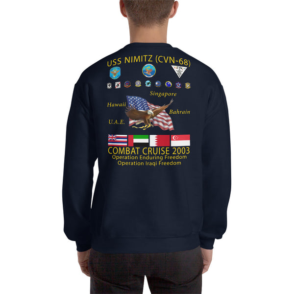USS Nimitz (CVN-68) 2003 Cruise Sweatshirt