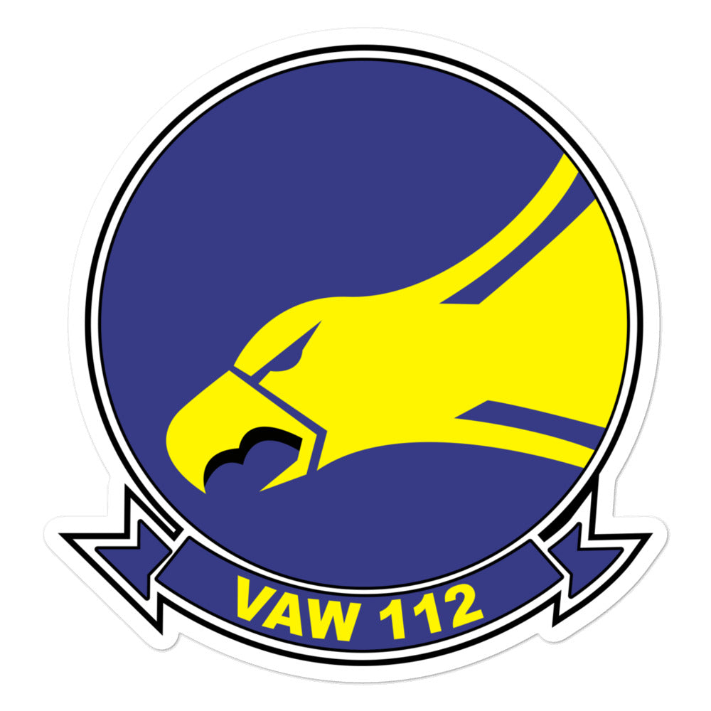 VAW-112 Golden Hawks Squadron Crest Vinyl Sticker