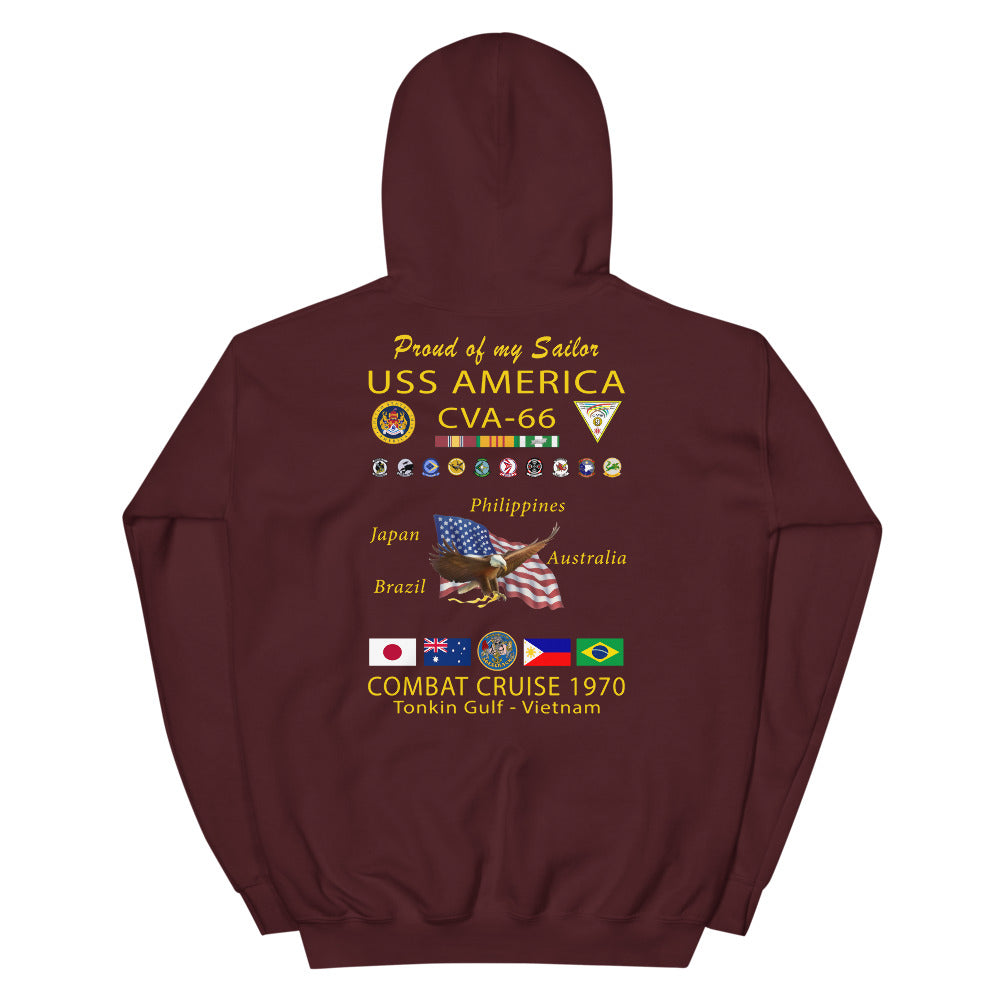 USS America (CVA-66) 1970 Cruise Hoodie - FAMILY