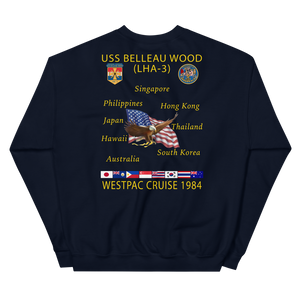 USS Belleau Wood (LHA-3) 1984 Cruise Sweatshirt
