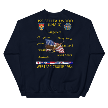 USS Belleau Wood (LHA-3) 1984 Cruise Sweatshirt