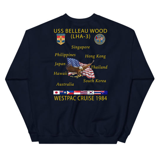 USS Belleau Wood (LHA-3) 1984 Cruise Sweatshirt
