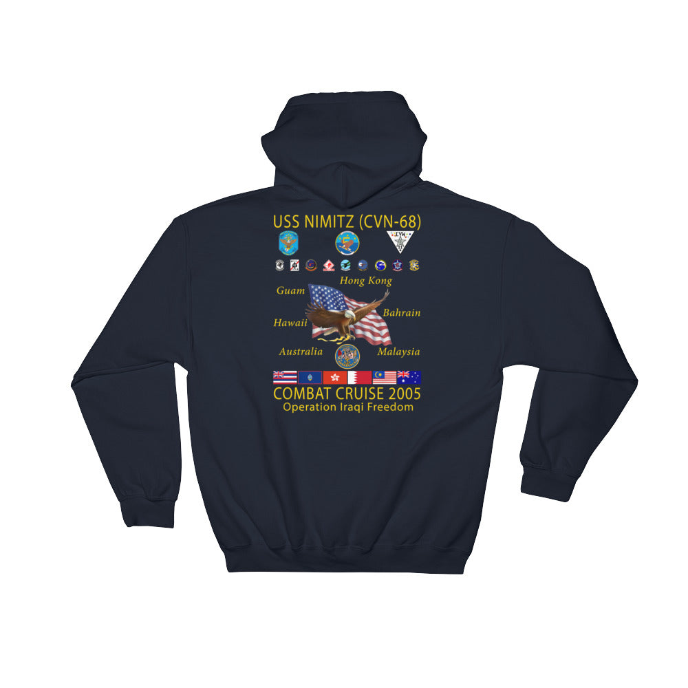 USS Nimitz (CVN-68) 2005 Cruise Hoodie