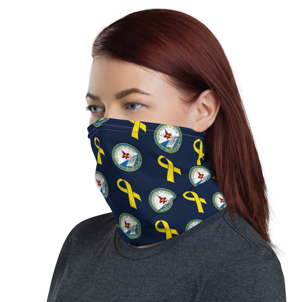 USS George H.W. Bush (CVN-77) Yellow Ribbon Neck Gaiter