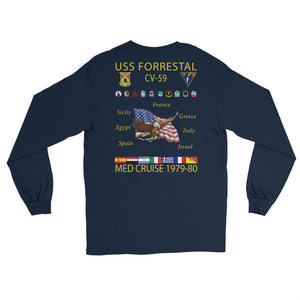 USS Forrestal (CV-59) 1979-80 Long Sleeve Cruise Shirt
