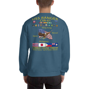 USS Ranger (CVA-61) 1968-69 Cruise Sweatshirt