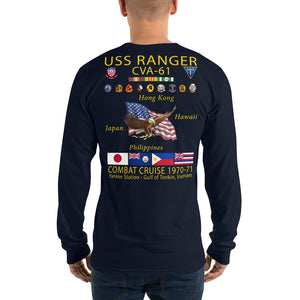 USS Ranger (CVA-61) 1970-71 Long Sleeve Cruise Shirt