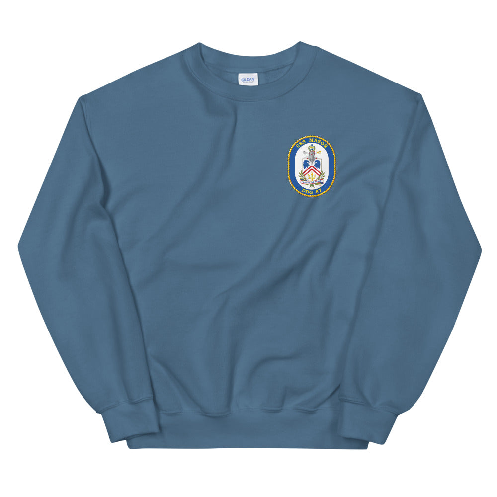 USS Mason (DDG-87) Ship's Crest Sweatshirt