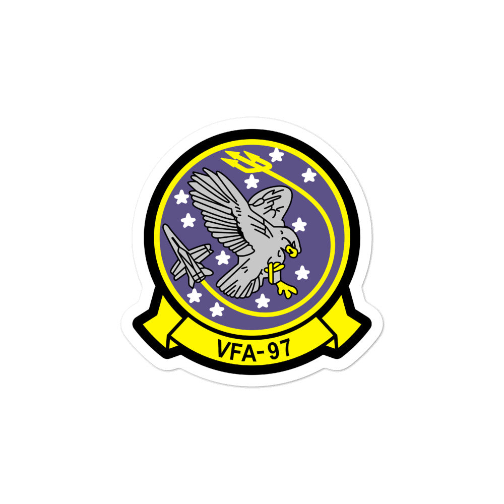 VFA-97 Warhawks Squadron Crest Vinyl Sticker
