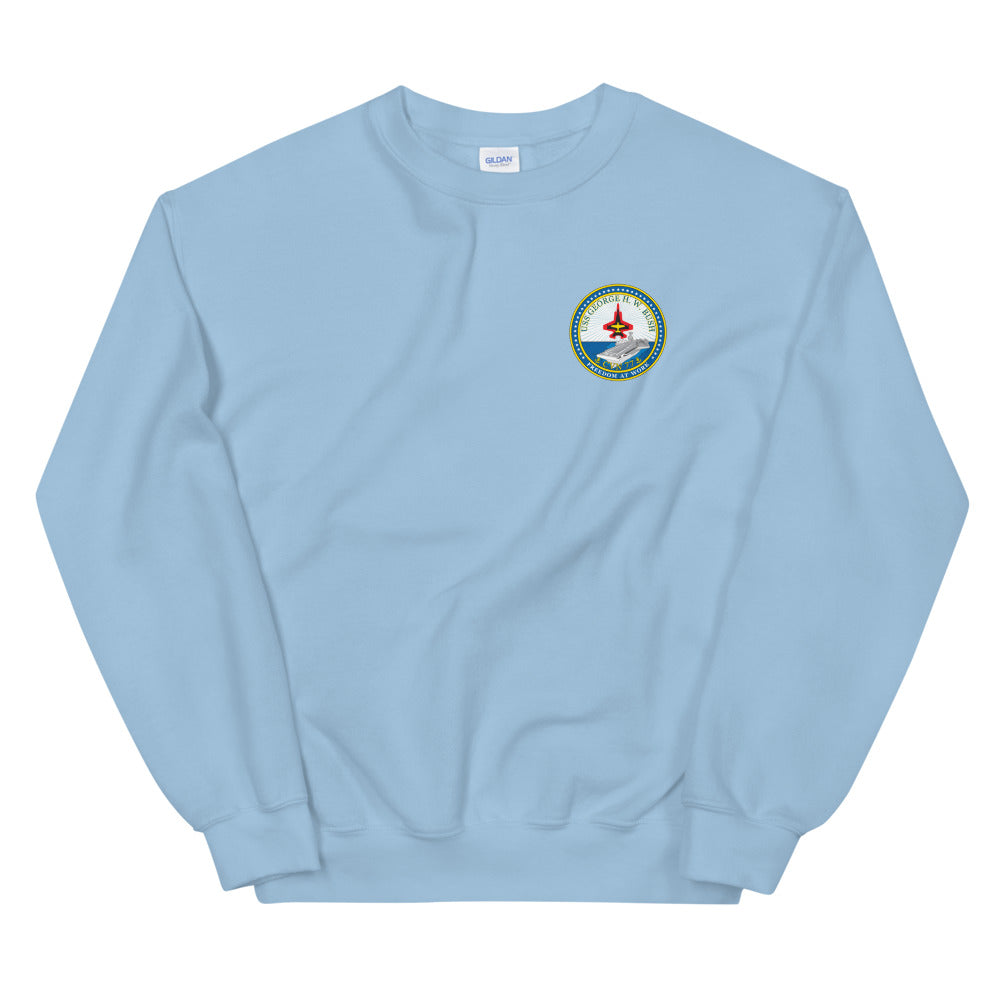 USS George H.W. Bush (CVN-77) Ship's Crest Sweatshirt