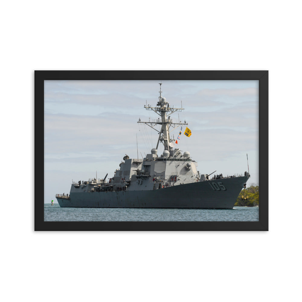USS Dewey (DDG-105) Framed Ship Photo