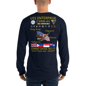 USS Enterprise (CVAN-65) 1972-73 Long Sleeve Cruise Shirt