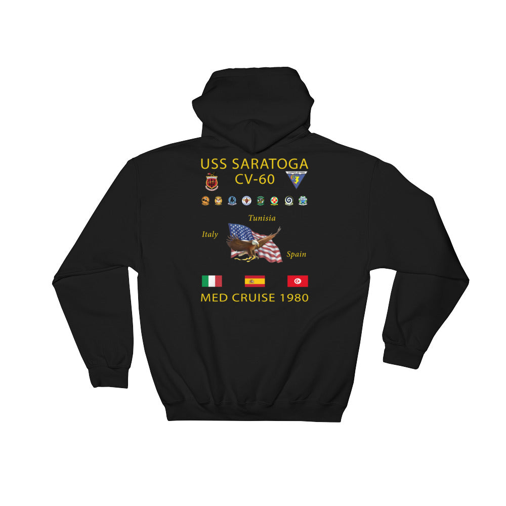 USS Saratoga (CV-60) 1980 Cruise Hoodie