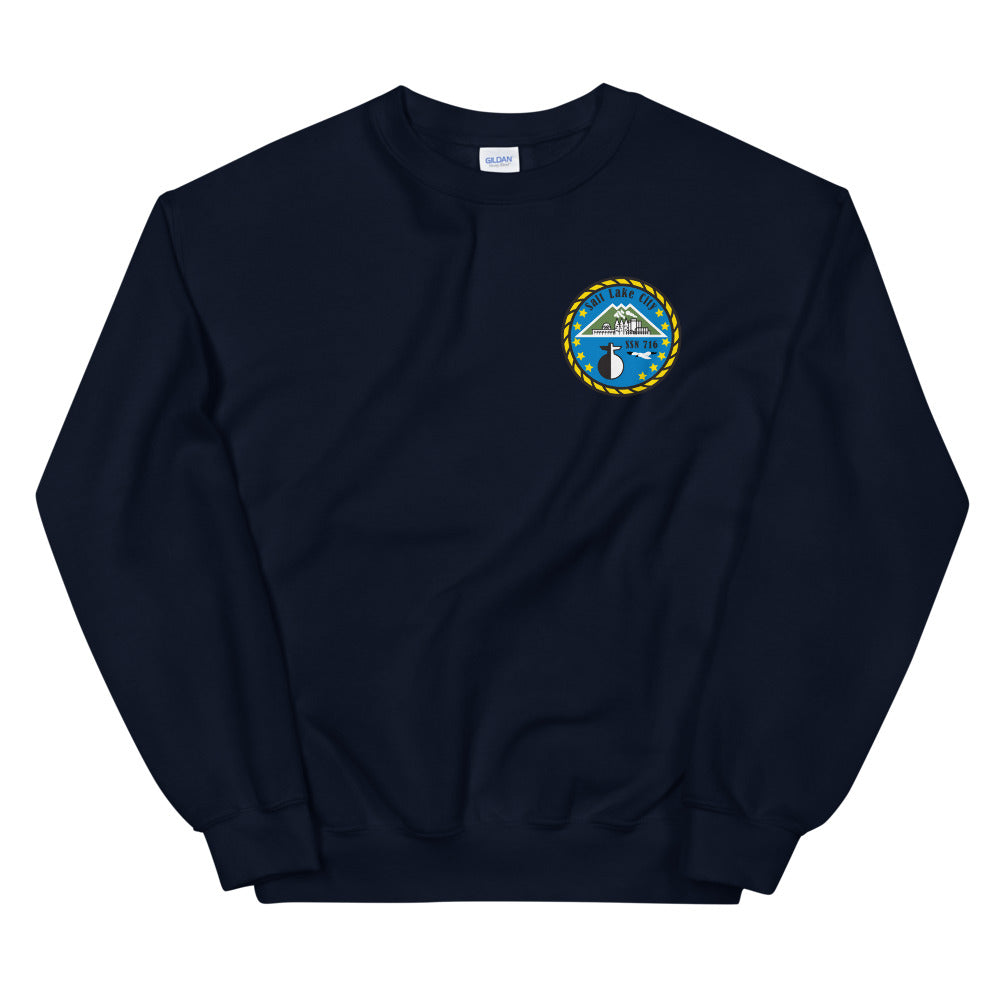 USS Salt Lake City (SSN-716) Ship's Crest Sweatshirt