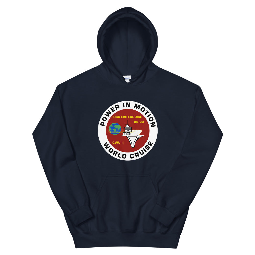 USS Enterprise (CVN-65) '89-'90 Power in Motion Cruise Hoodie