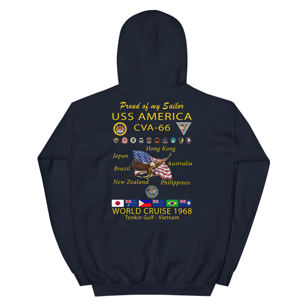 USS America (CVA-66) 1968 Cruise Hoodie - FAMILY