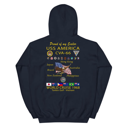 USS America (CVA-66) 1968 Cruise Hoodie - FAMILY