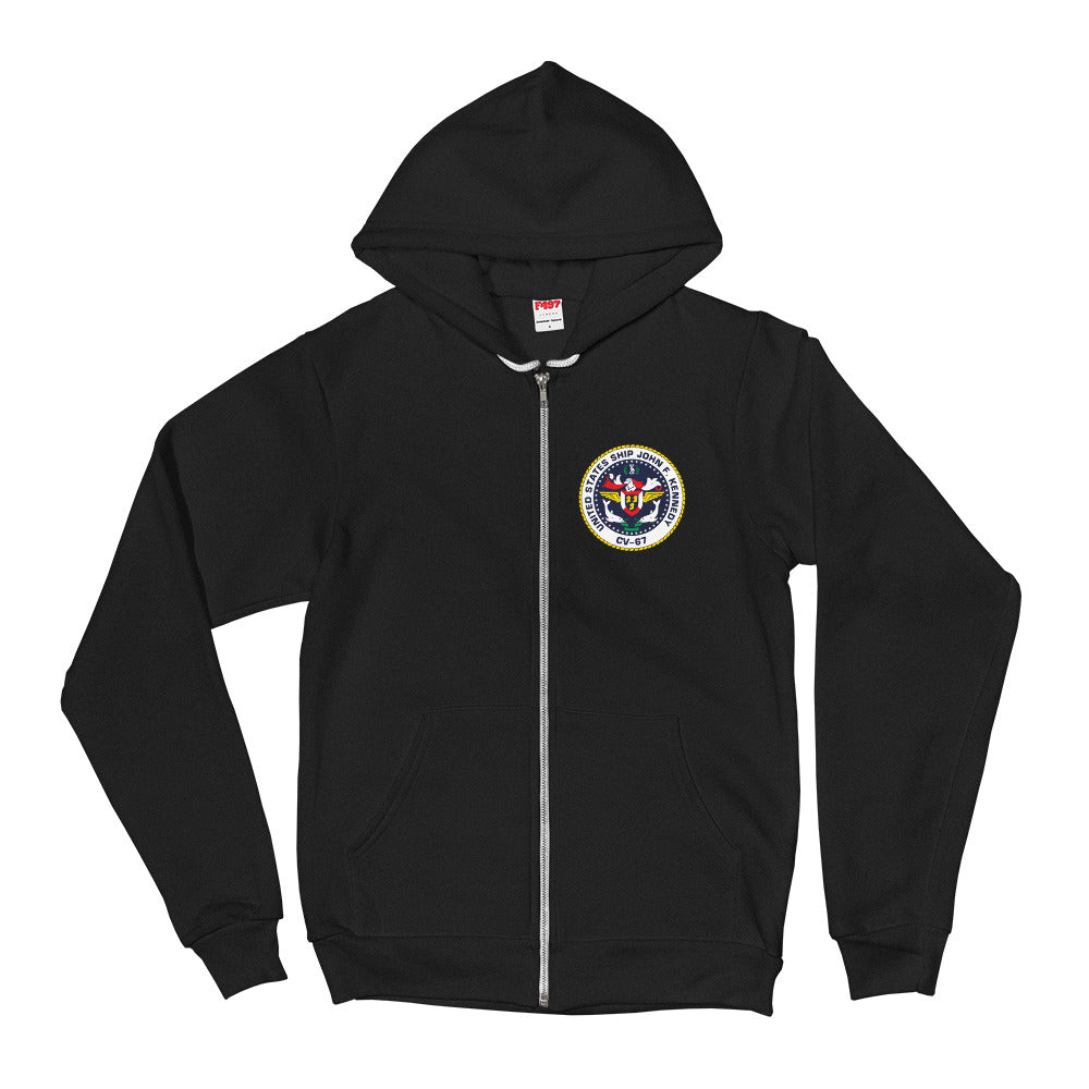 USS John F. Kennedy (CV-67) 1988-89 Cruise Zip Hoodie