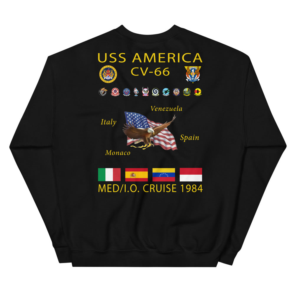 USS America (CV-66) 1984 Cruise Sweatshirt