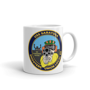 USS Saratoga (CV-60) Shooters Union Local 60 Mug