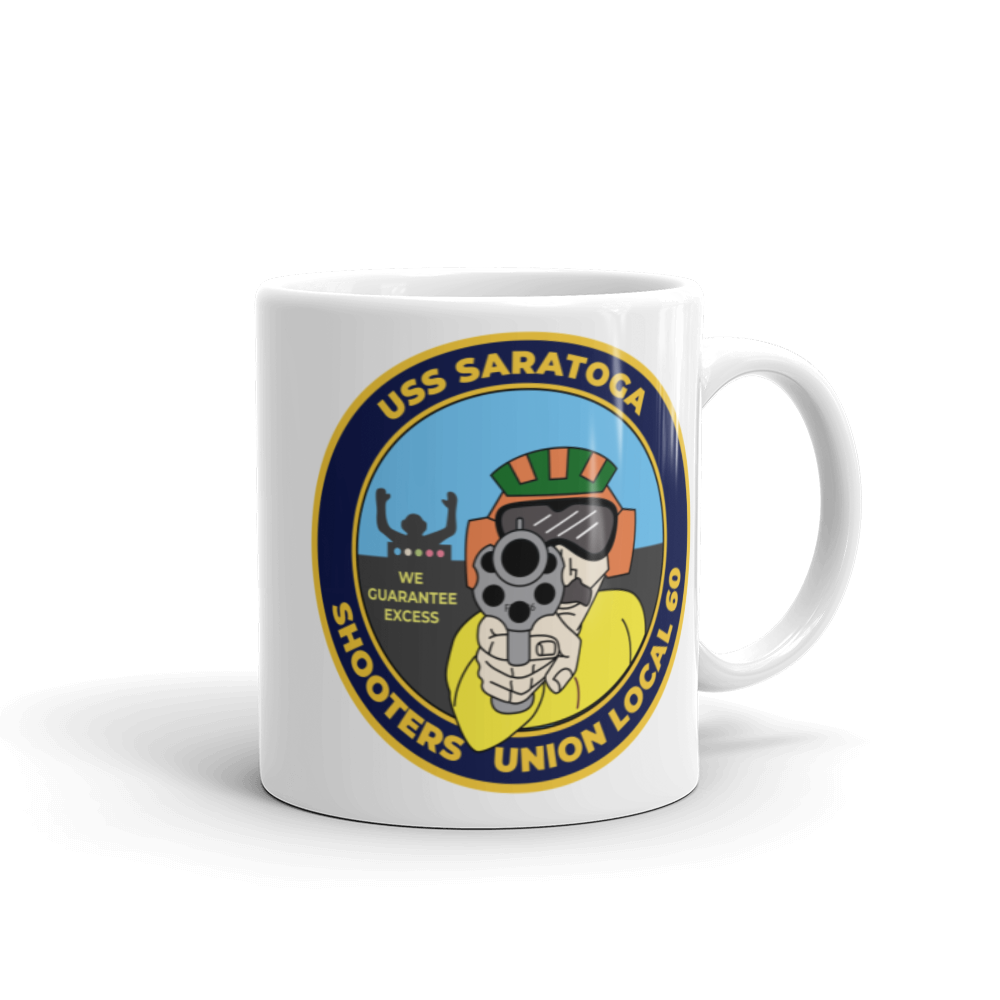 USS Saratoga (CV-60) Shooters Union Local 60 Mug