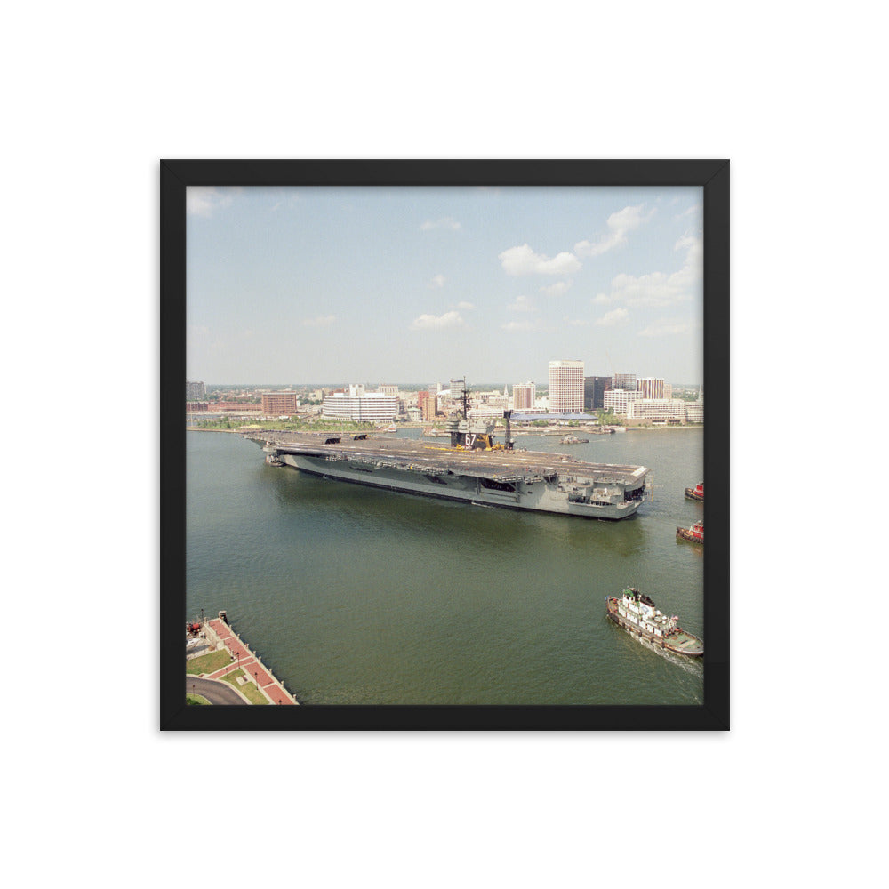 USS John F. Kennedy (CV-67) Framed Ship Photo - Norfolk