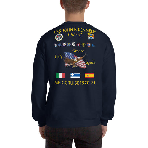 USS John F. Kennedy (CVA-67) 1970-71 Cruise Sweatshirt